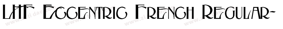 LHF Eccentric French Regular字体转换